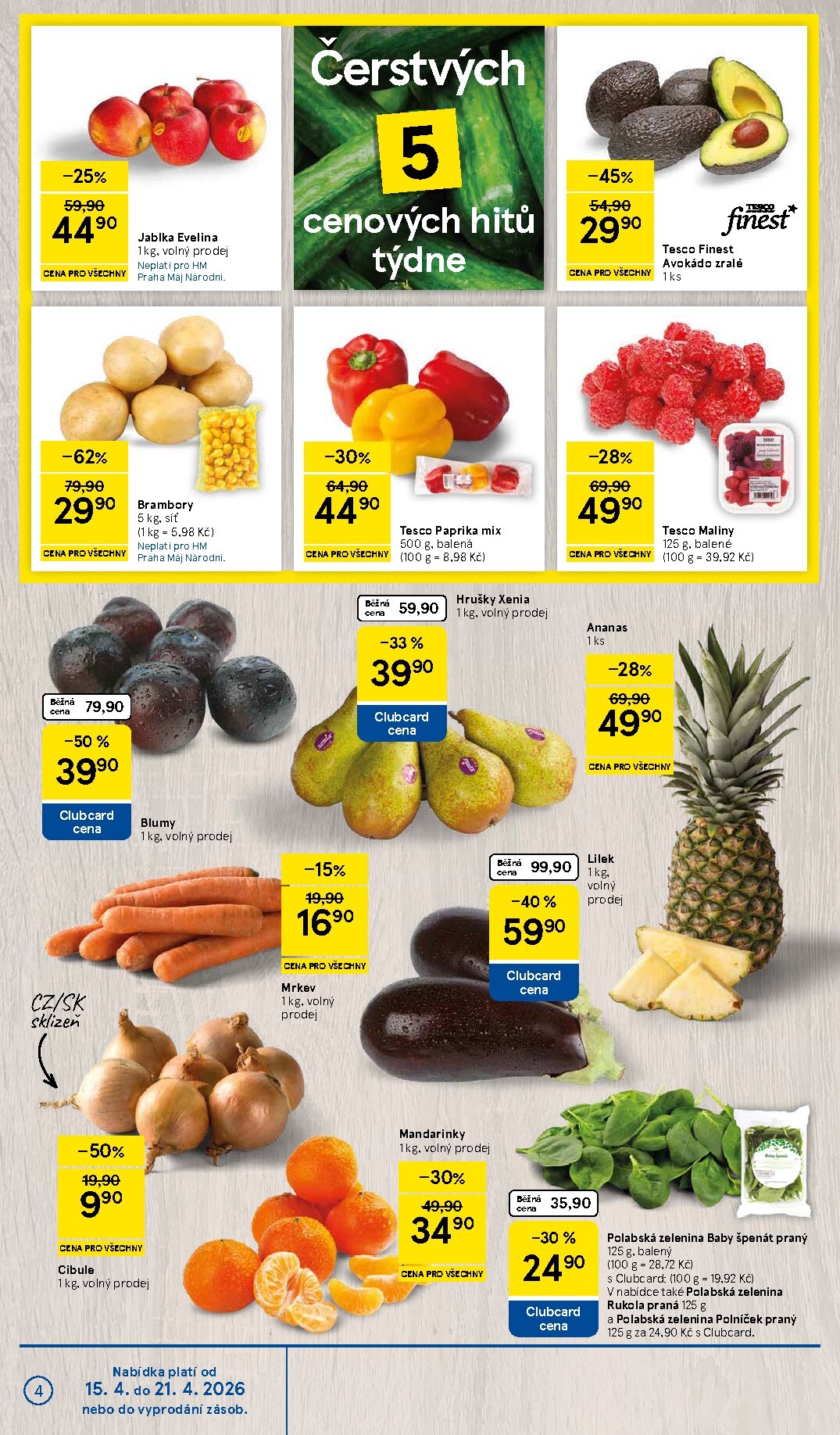tesco - Budoucí Tesco leták platný od středy 15.04.2026 do úterý 21.04.2026 - page: 4