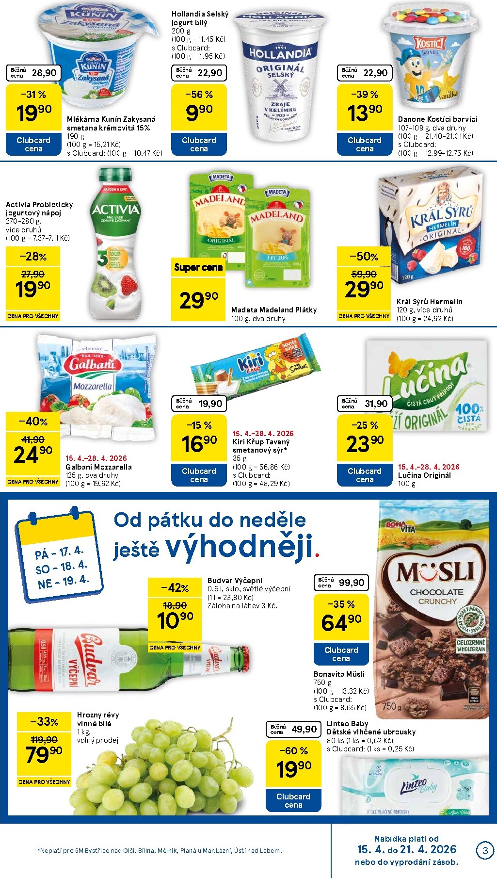 tesco - Budoucí Tesco supermarket leták platný od středy 15.04.2026 do úterý 21.04.2026 - page: 3