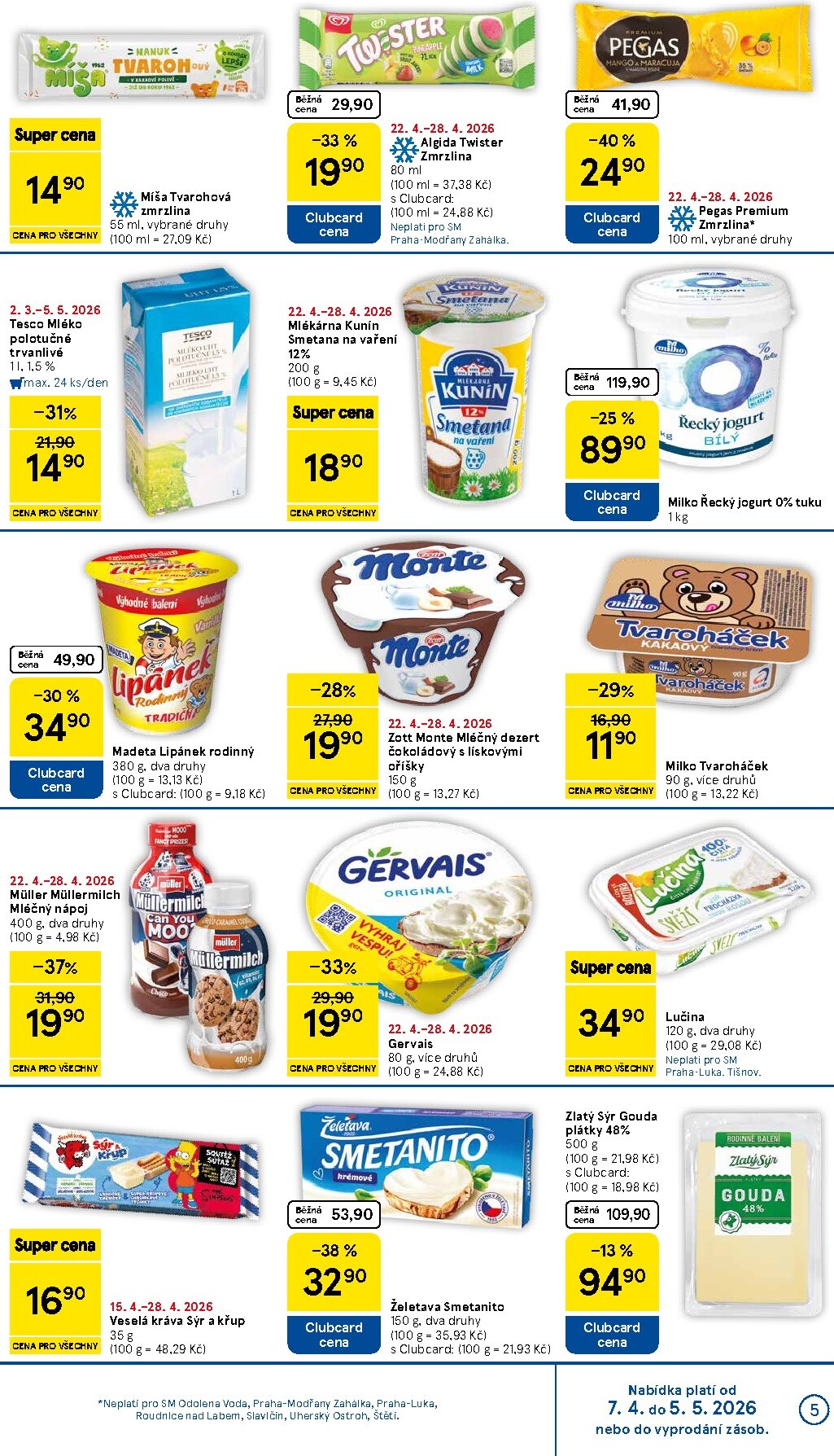 tesco - Budoucí Tesco supermarket leták platný od středy 22.04.2026 do úterý 28.04.2026 - page: 5