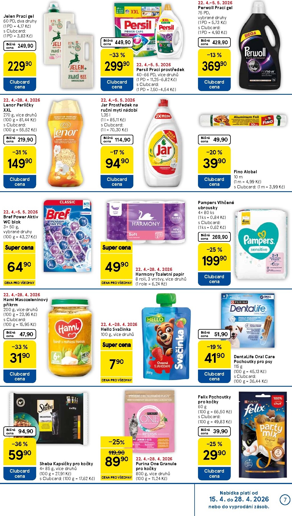 tesco - Budoucí Tesco supermarket leták platný od středy 22.04.2026 do úterý 28.04.2026 - page: 7