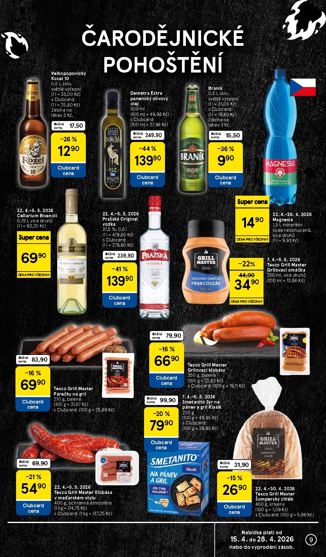 tesco - Budoucí Tesco supermarket leták platný od středy 22.04.2026 do úterý 28.04.2026 - page: 9