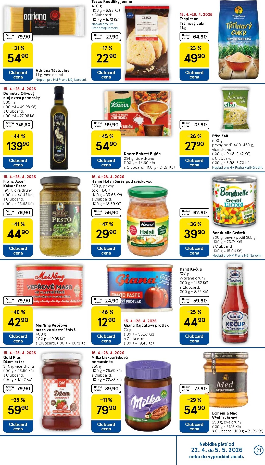 tesco - Budoucí Tesco leták platný od středy 22.04.2026 do úterý 28.04.2026 - page: 21