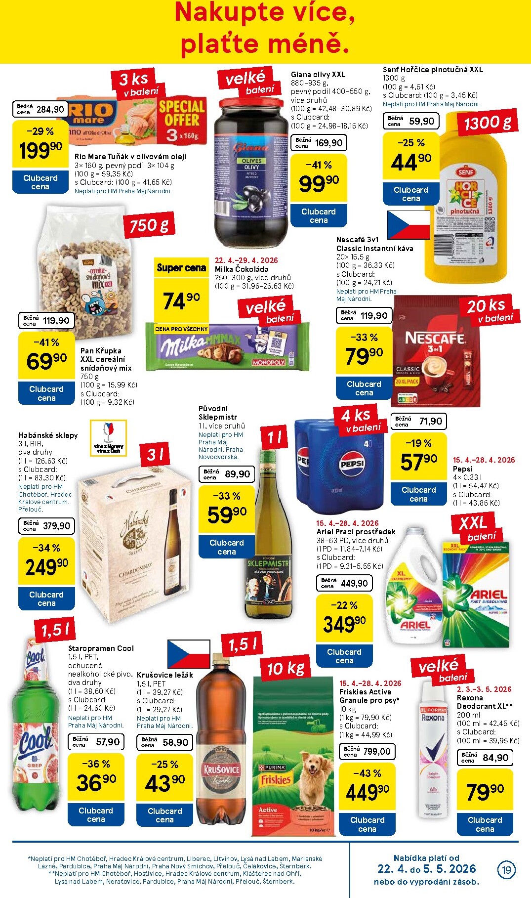 tesco - Budoucí Tesco leták platný od středy 22.04.2026 do úterý 28.04.2026 - page: 19