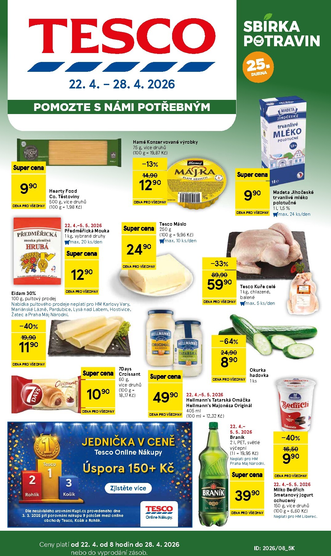 tesco - Budoucí Tesco leták platný od středy 22.04.2026 do úterý 28.04.2026 - page: 1