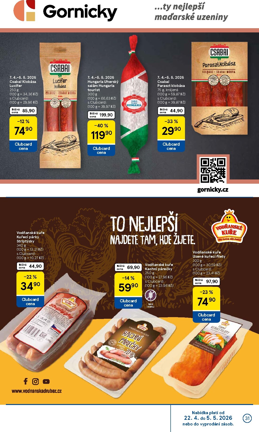 tesco - Budoucí Tesco leták platný od středy 22.04.2026 do úterý 28.04.2026 - page: 31