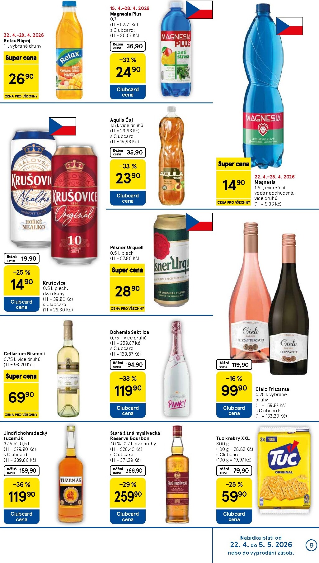 tesco - Budoucí Tesco leták platný od středy 22.04.2026 do úterý 28.04.2026 - page: 9