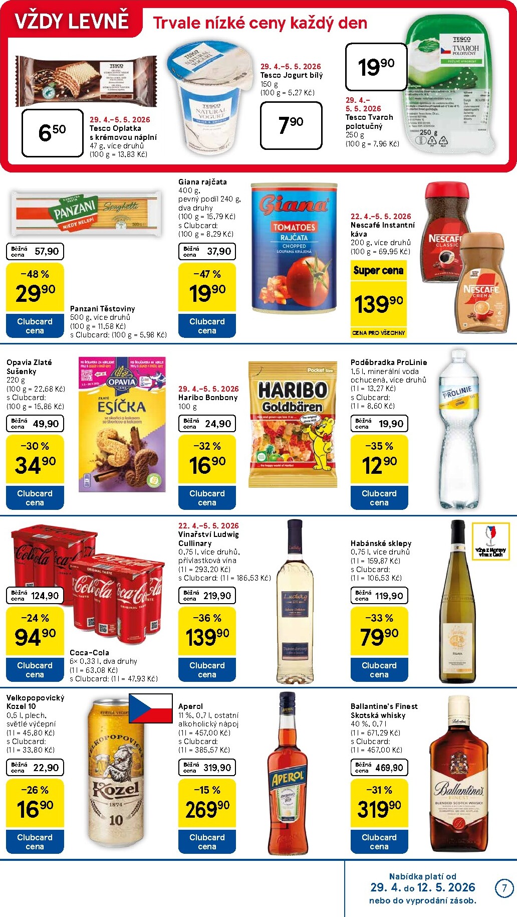 tesco - Budoucí Tesco supermarket leták platný od středy 29.04.2026 do úterý 05.05.2026 - page: 7