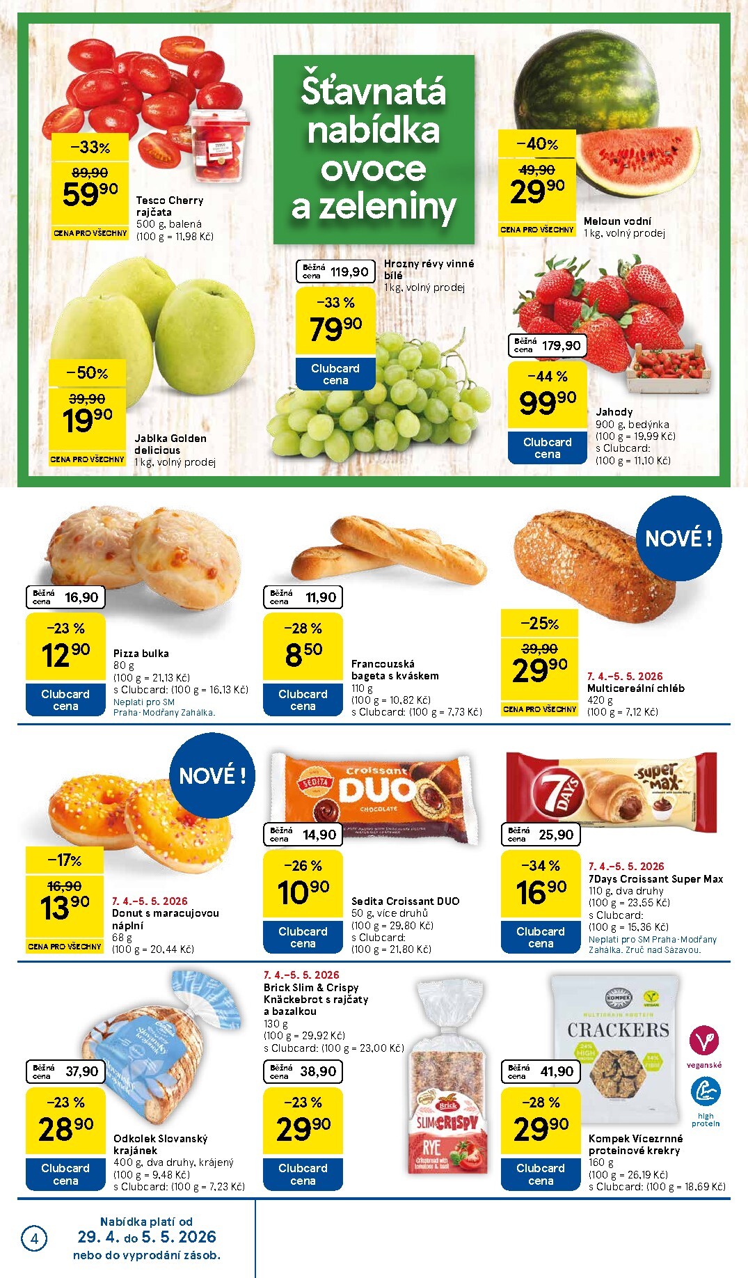 tesco - Budoucí Tesco supermarket leták platný od středy 29.04.2026 do úterý 05.05.2026 - page: 4
