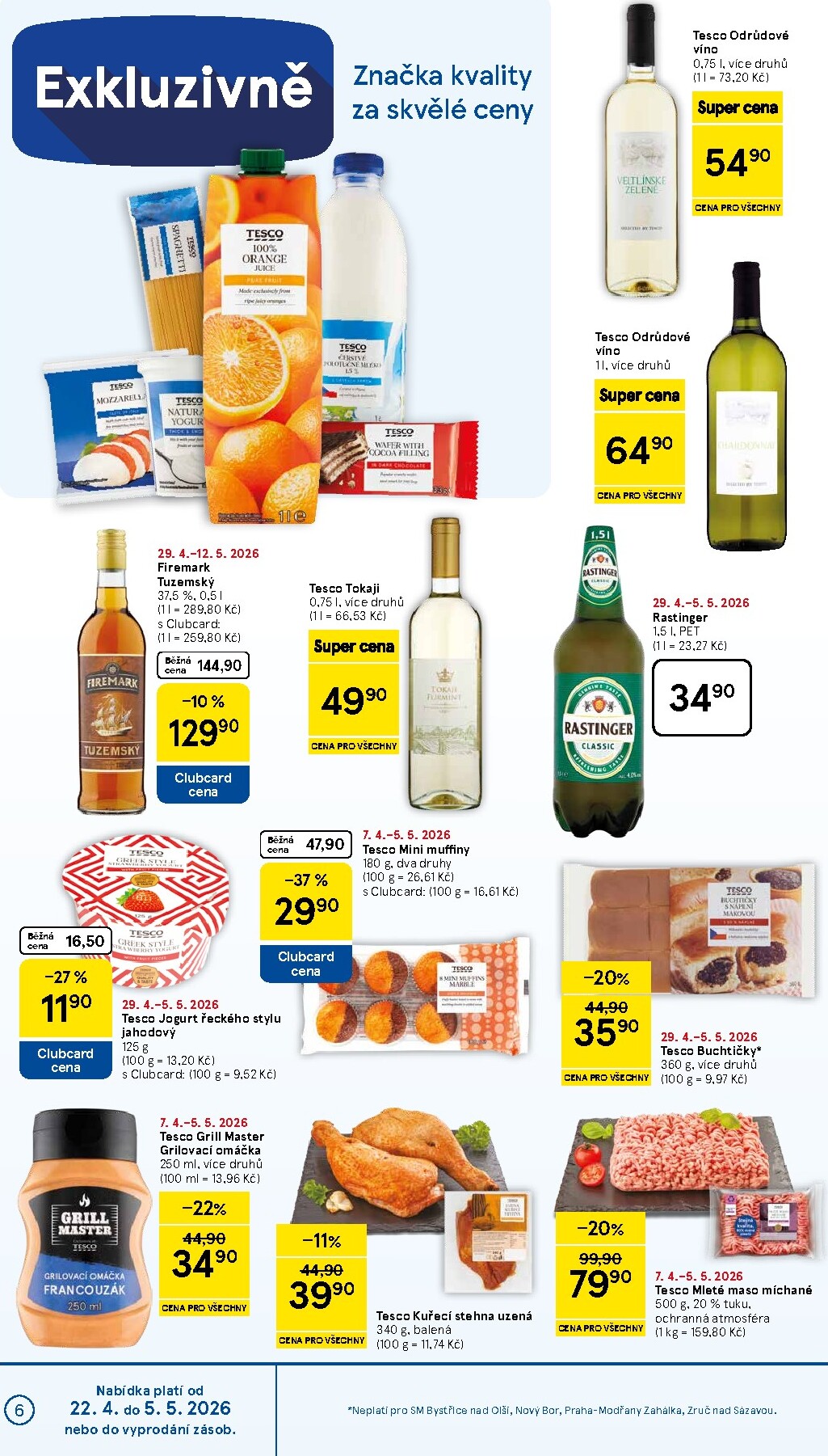 tesco - Budoucí Tesco supermarket leták platný od středy 29.04.2026 do úterý 05.05.2026 - page: 6
