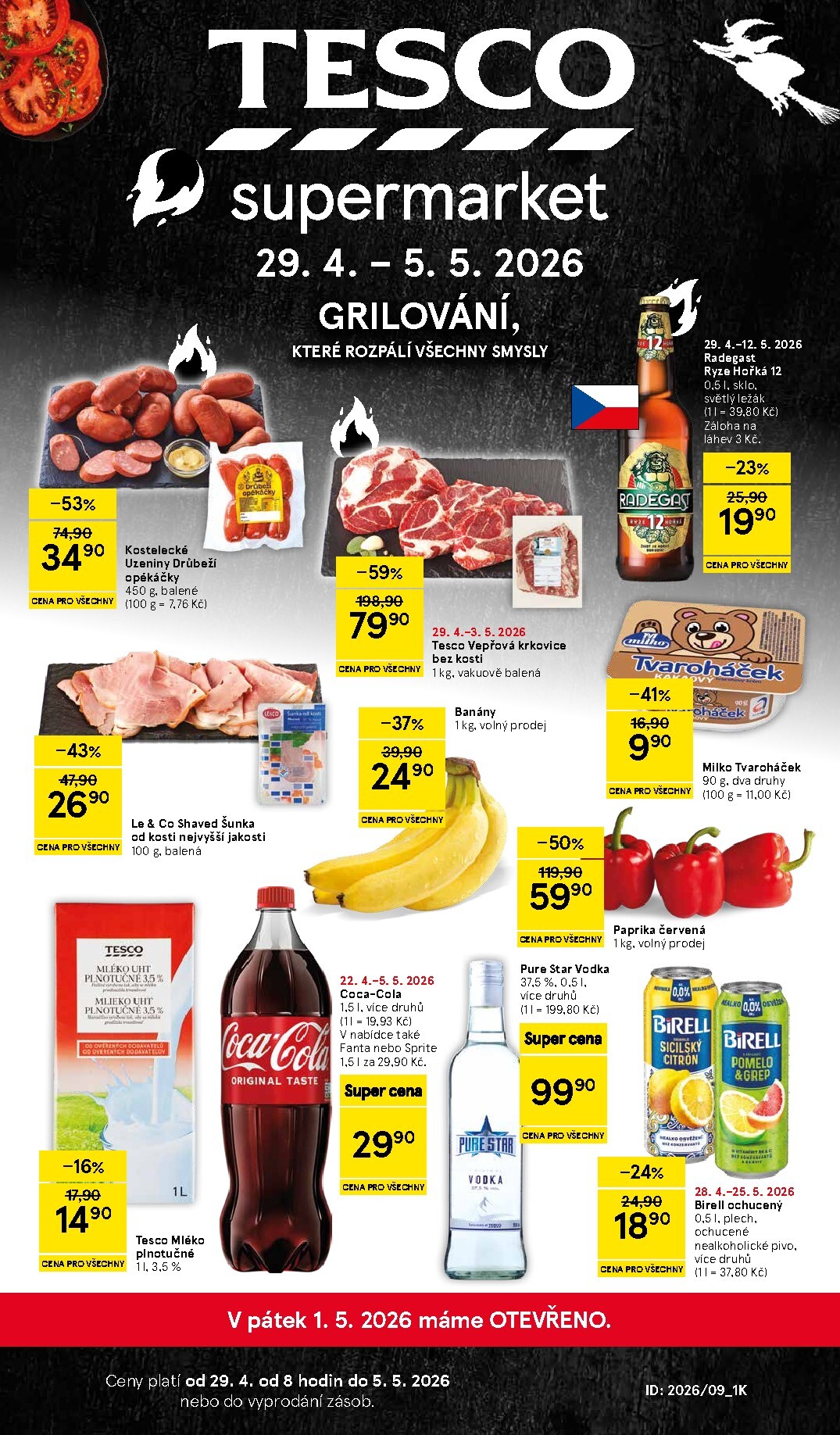 tesco - Budoucí Tesco supermarket leták platný od středy 29.04.2026 do úterý 05.05.2026