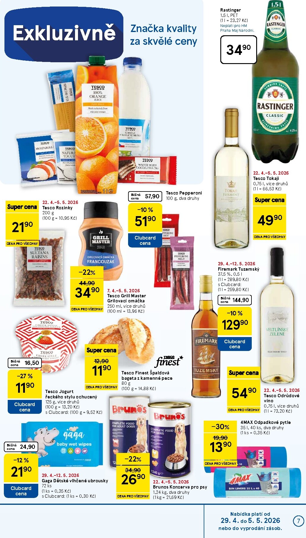 tesco - Budoucí Tesco leták platný od středy 29.04.2026 do úterý 05.05.2026 - page: 7