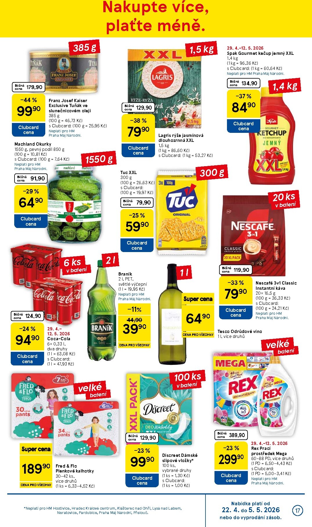 tesco - Budoucí Tesco leták platný od středy 29.04.2026 do úterý 05.05.2026 - page: 17
