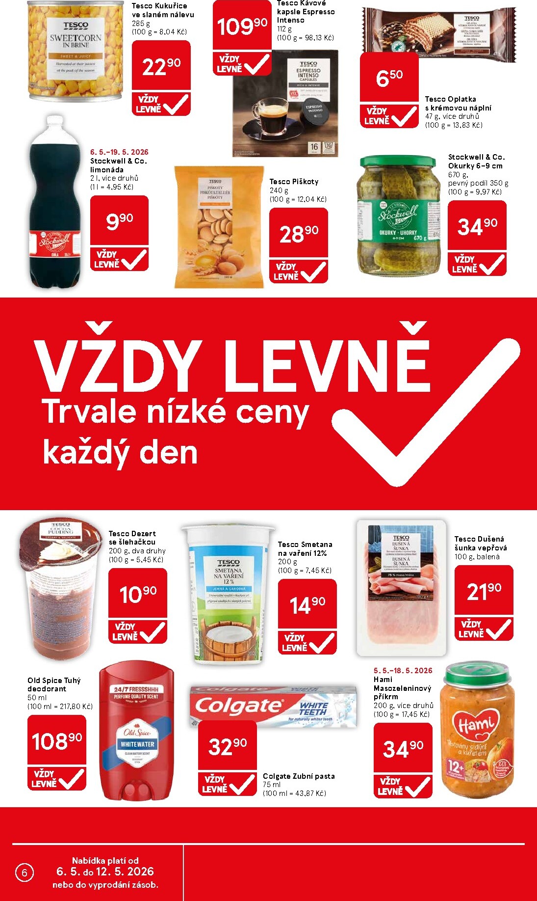tesco - Budoucí Tesco supermarket leták platný od středy 06.05.2026 do úterý 12.05.2026 - page: 6