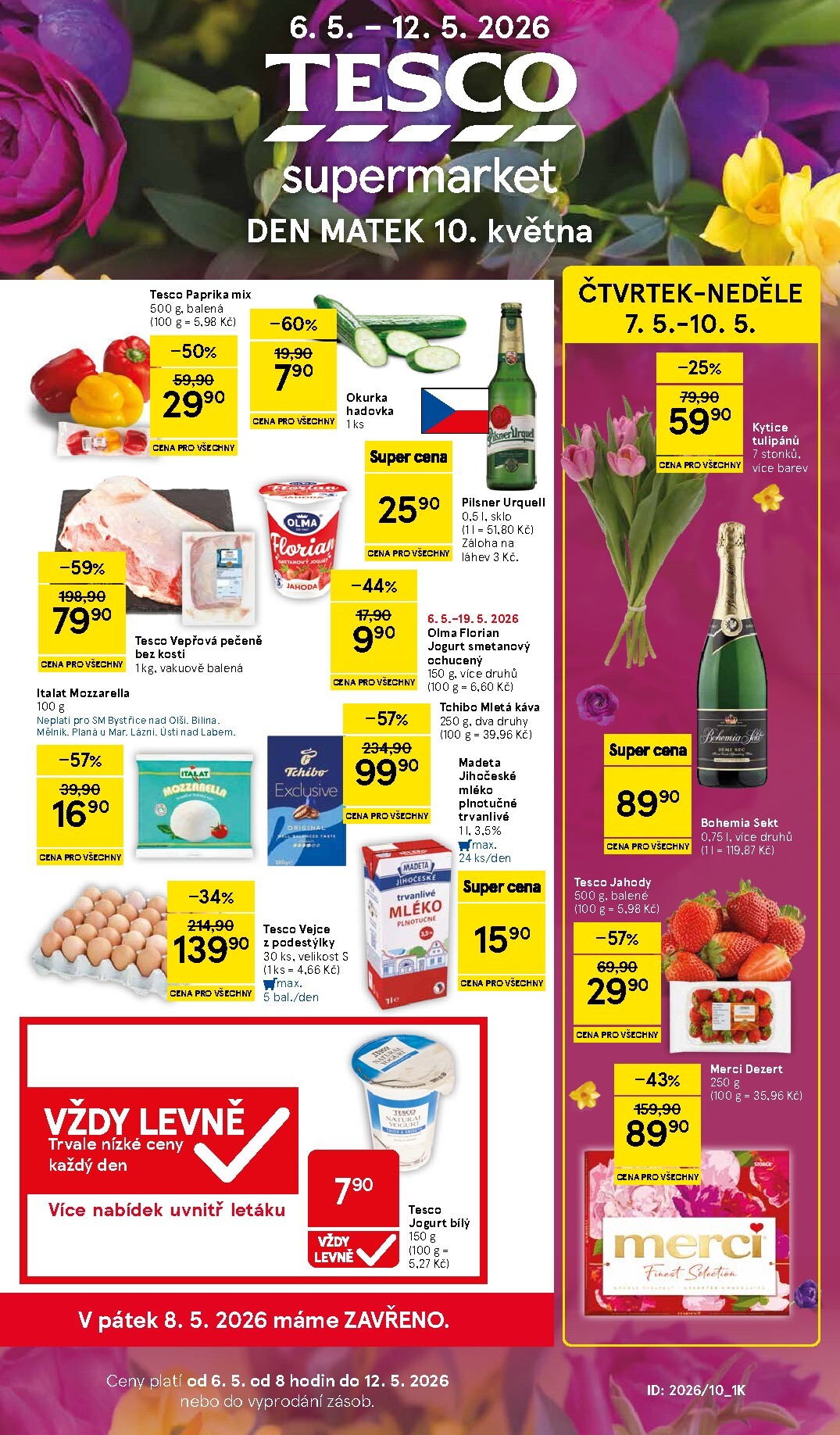tesco - Budoucí Tesco supermarket leták platný od středy 06.05.2026 do úterý 12.05.2026