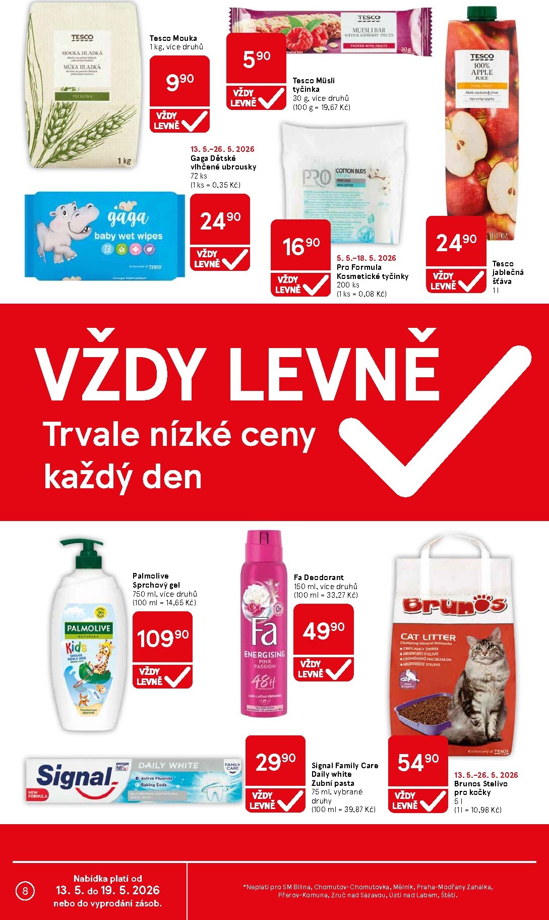 tesco - Budoucí Tesco supermarket leták platný od středy 13.05.2026 do úterý 19.05.2026 - page: 8