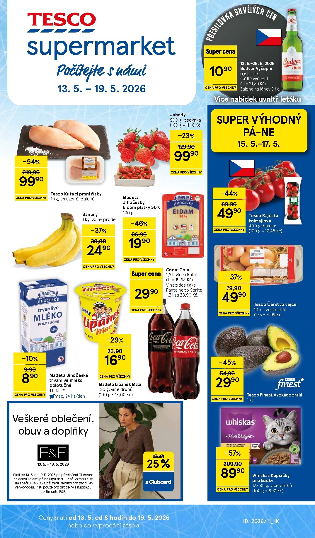 tesco - Budoucí Tesco supermarket leták platný od středy 13.05.2026 do úterý 19.05.2026