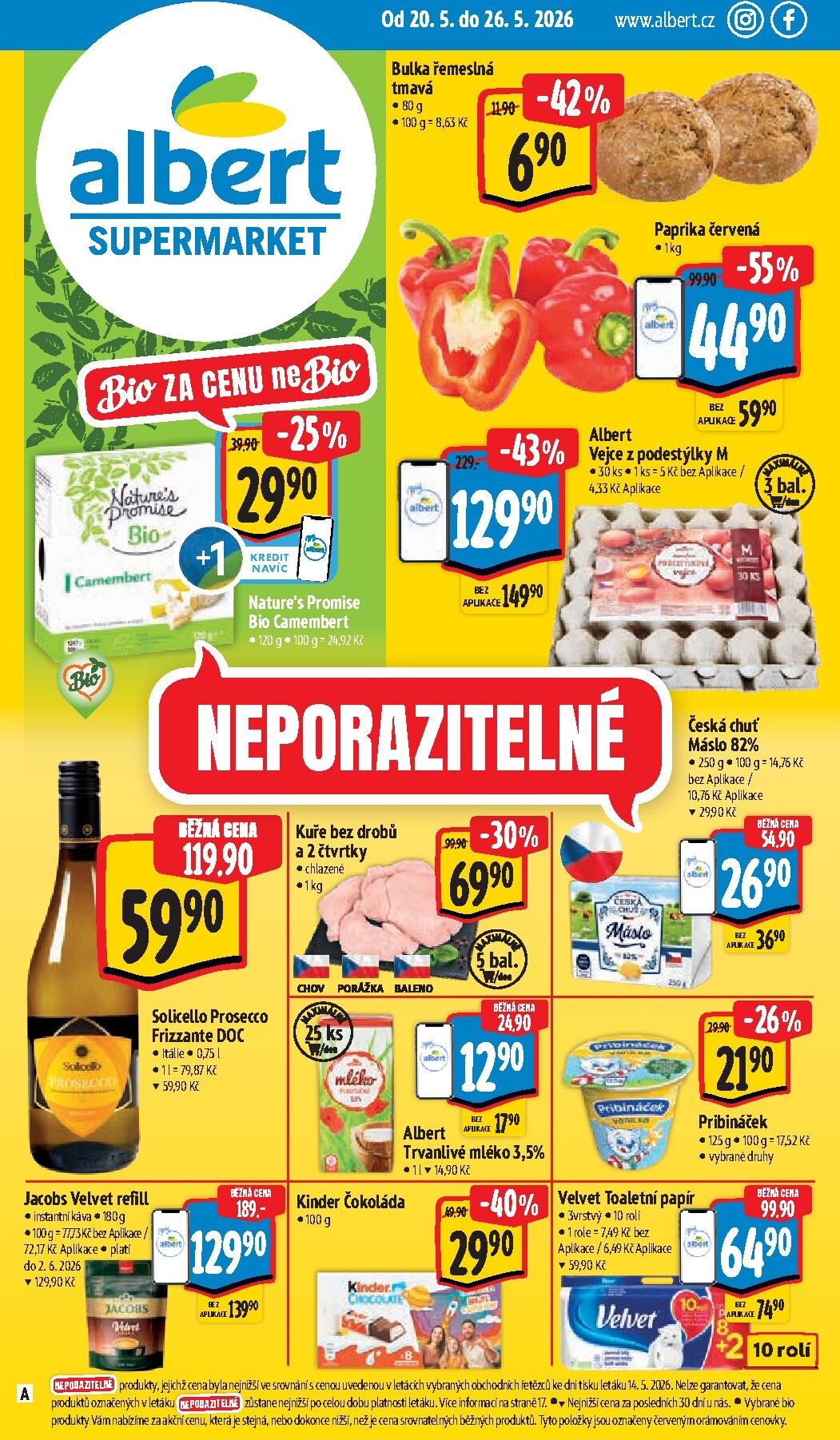 albert - Budoucí Albert Supermarket leták platný od středy 20.05.2026 do úterý 26.05.2026 - page: 1