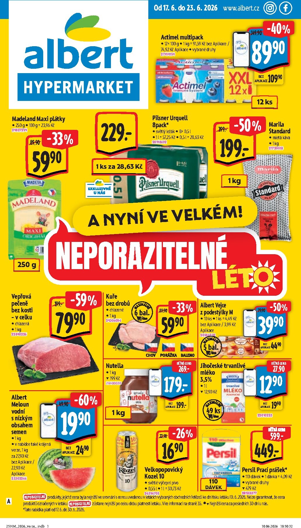 albert - Budoucí Albert Hypermarket leták platný od středy 17.06.2026 do úterý 23.06.2026