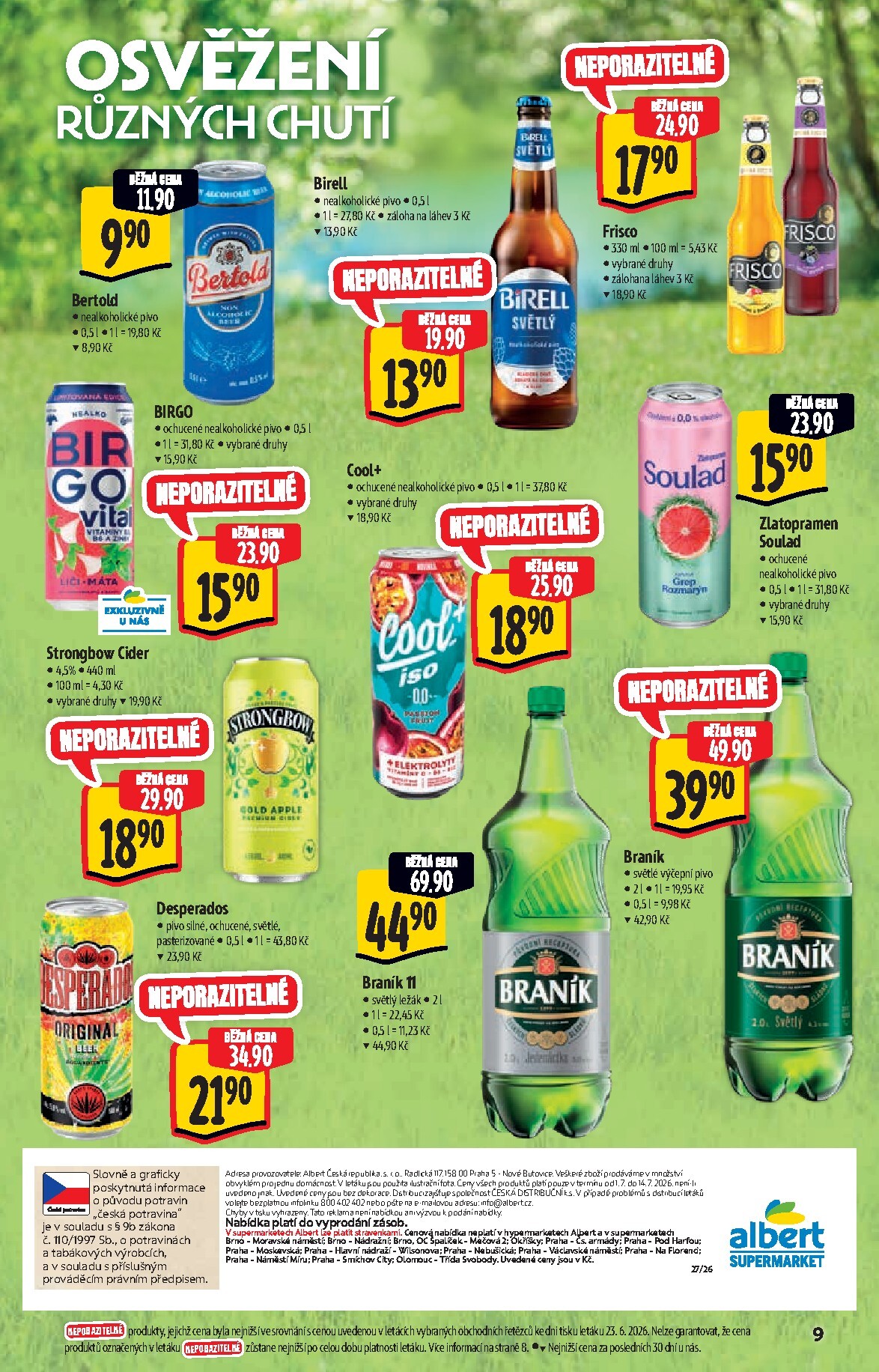 albert - Budoucí Albert Supermarket - Akční Katalog leták platný od středy 01.07.2026 do úterý 14.07.2026 - page: 9
