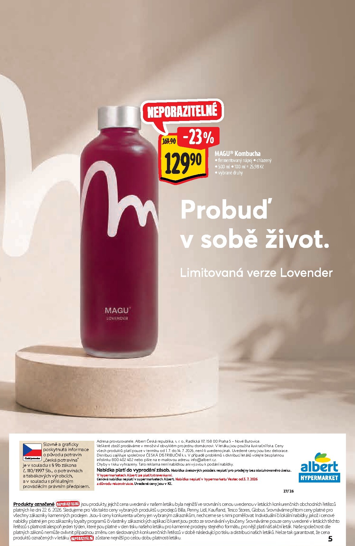 albert - Budoucí Albert Hypermarket - Neporazitelný akční leták platný od středy 01.07.2026 do úterý 14.07.2026 - page: 5