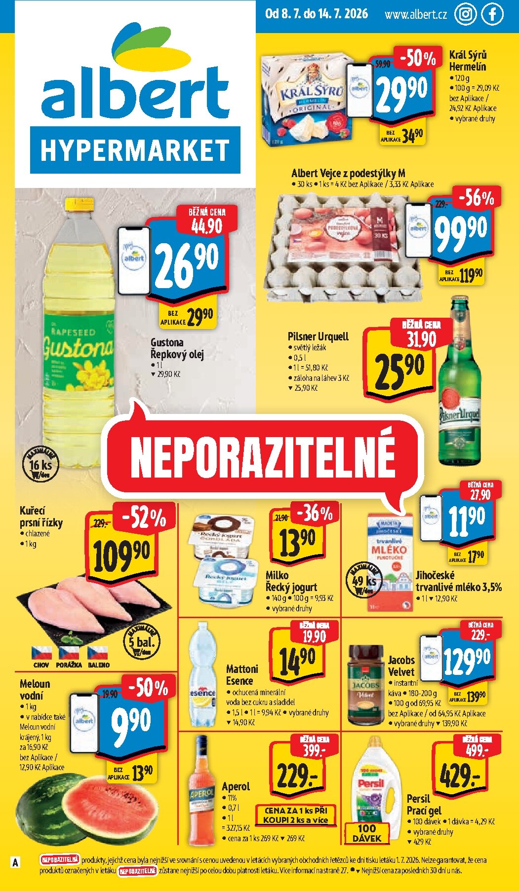 albert - Budoucí Albert Hypermarket leták platný od středy 08.07.2026 do úterý 14.07.2026 - page: 1