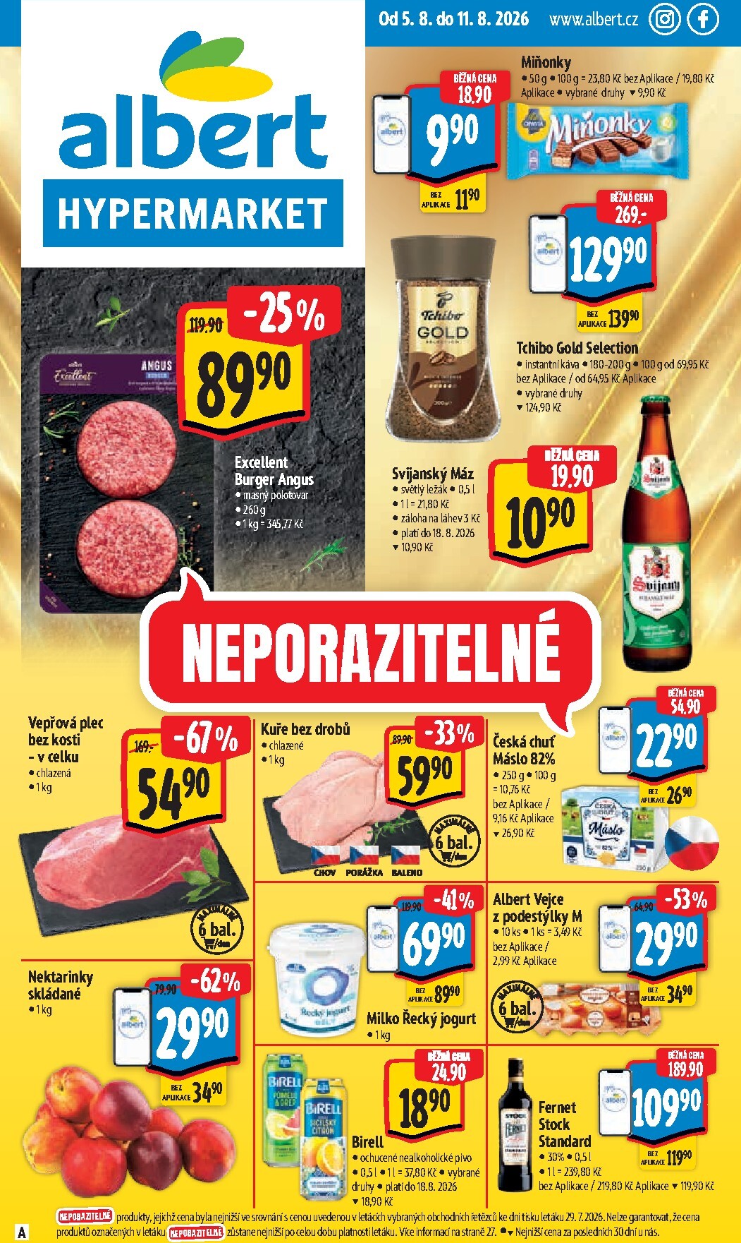 albert - Budoucí Albert Hypermarket leták platný od středy 05.08.2026 do úterý 11.08.2026