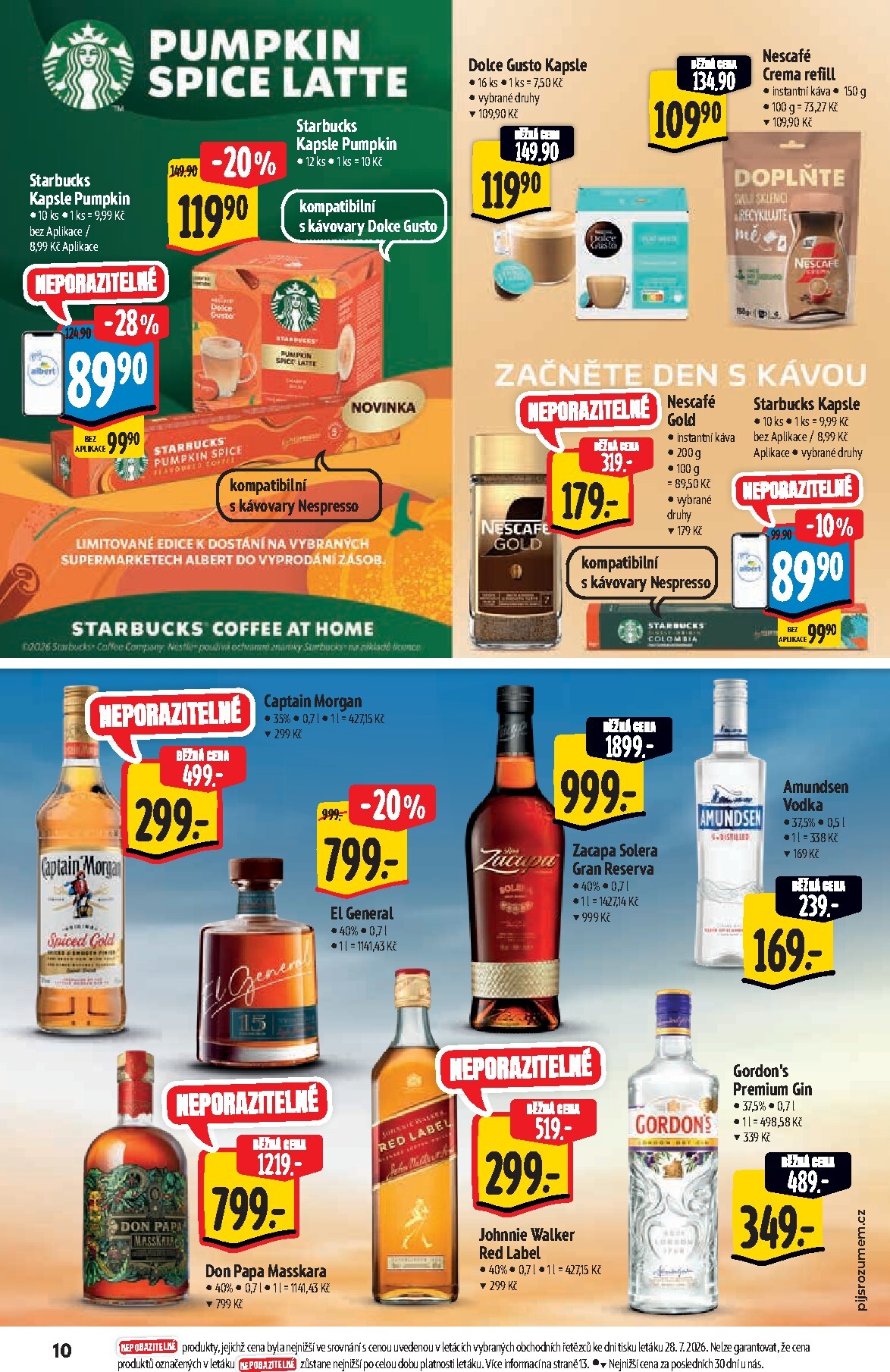 albert - Aktuální Albert Supermarket - Značky leták platný od středy 05.08.2026 do úterý 18.08.2026 - page: 10