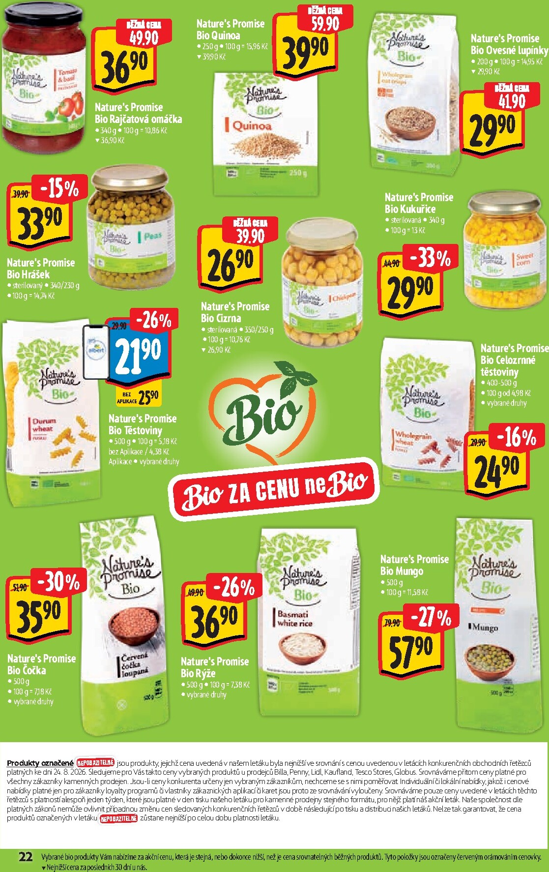 albert - Budoucí Albert Hypermarket - Bio leták platný od středy 02.09.2026 do úterý 29.09.2026 - page: 22