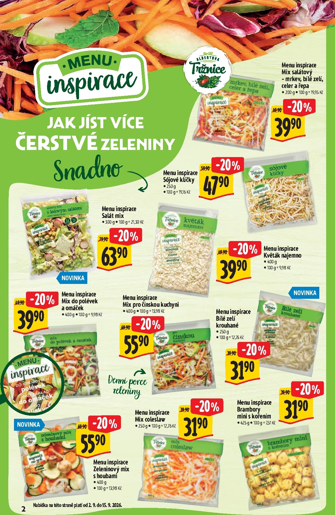 albert - Budoucí Albert Hypermarket - Bio leták platný od středy 02.09.2026 do úterý 29.09.2026 - page: 2