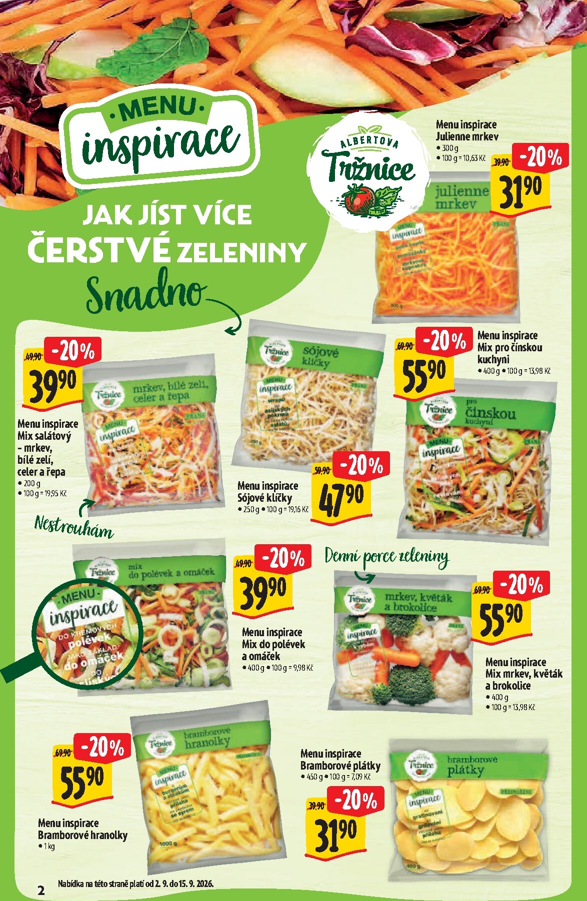 albert - Budoucí Albert Supermarket - Bio leták platný od středy 02.09.2026 do úterý 29.09.2026 - page: 2