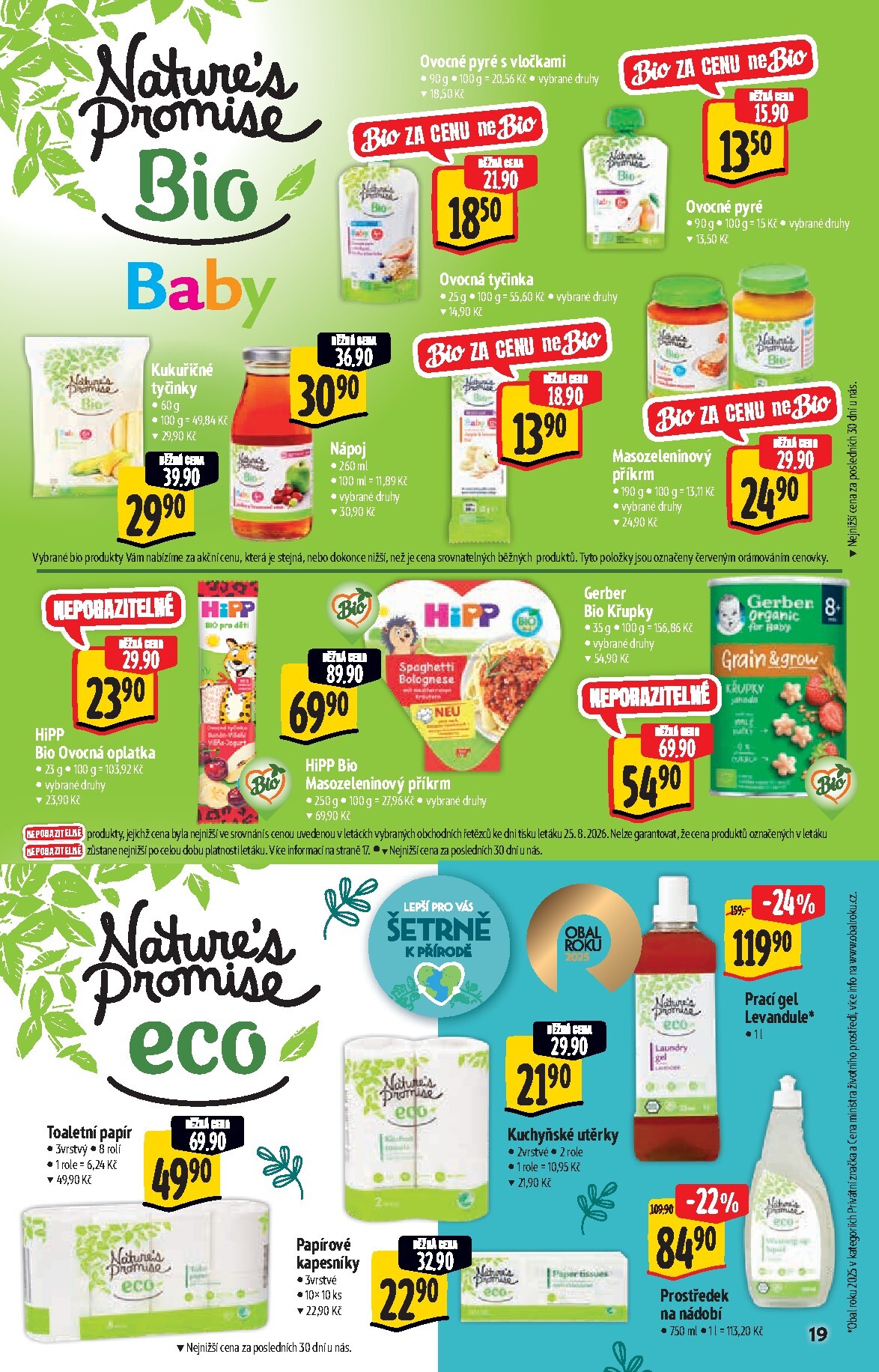 albert - Budoucí Albert Supermarket - Bio leták platný od středy 02.09.2026 do úterý 29.09.2026 - page: 19