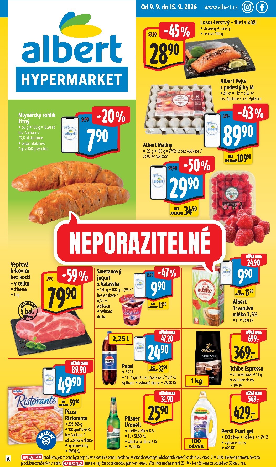 albert - Budoucí Albert Hypermarket leták platný od středy 09.09.2026 do úterý 15.09.2026