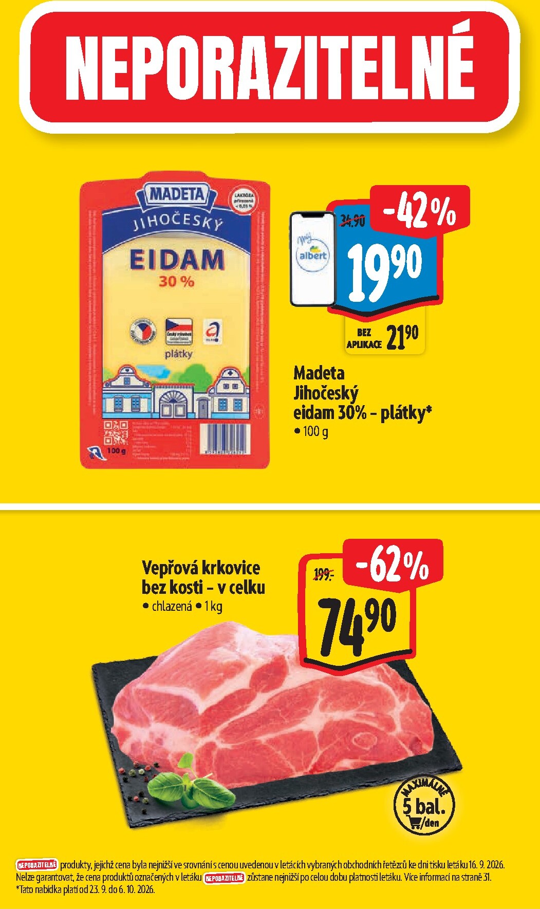 albert - Budoucí Albert Hypermarket leták platný od středy 23.09.2026 do úterý 29.09.2026 - page: 2