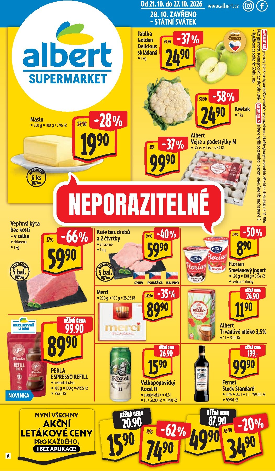 albert - Budoucí Albert Supermarket leták platný od středy 21.10.2026 do úterý 27.10.2026 - page: 1