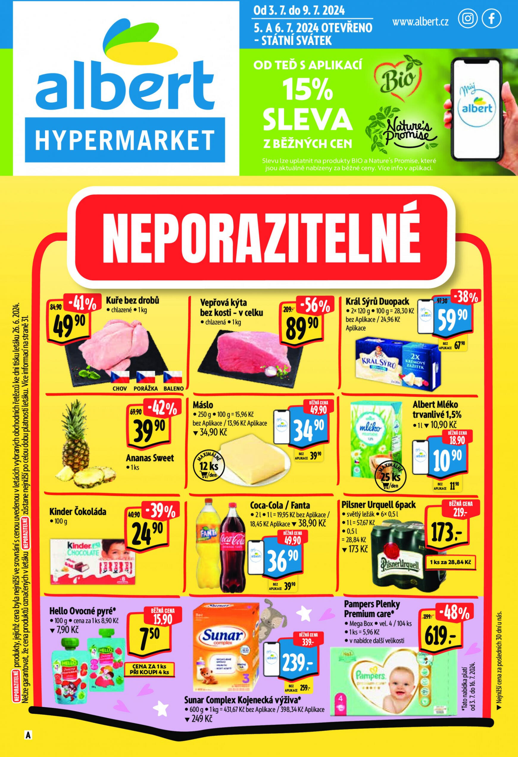 albert - Leták Albert Hypermarket aktuální 03.07. - 09.07. - page: 1