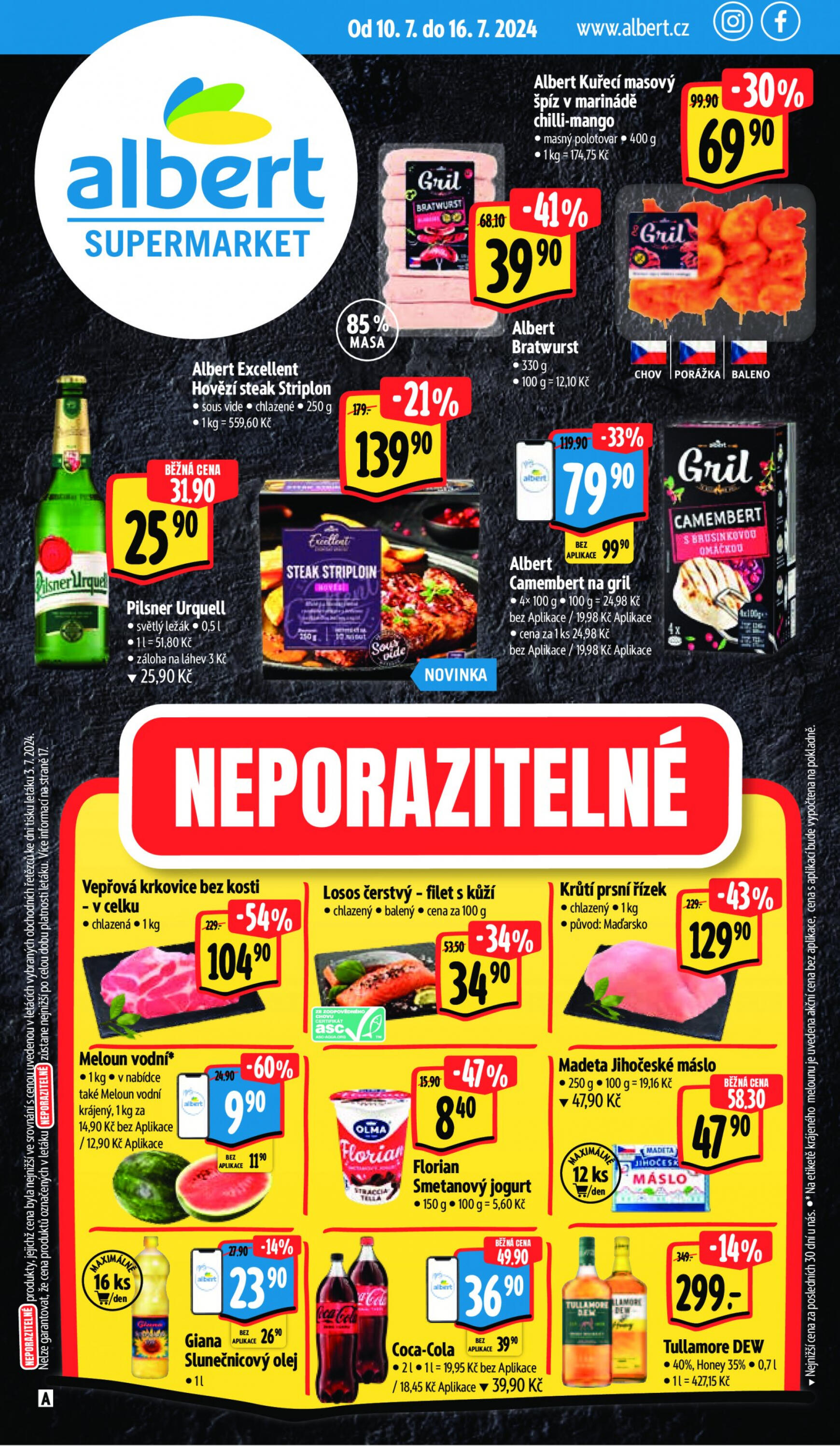 albert - Leták Albert Supermarket aktuální 10.07. - 16.07. - page: 1