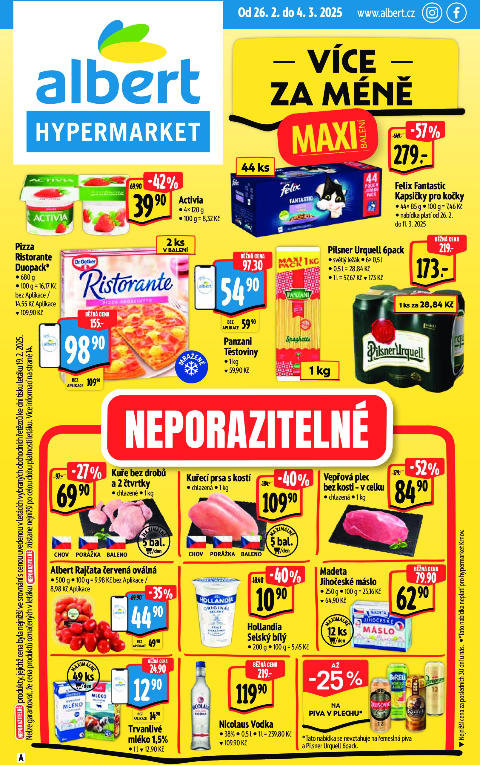 albert - Leták Albert Hypermarket od 26.02. do 04.03.