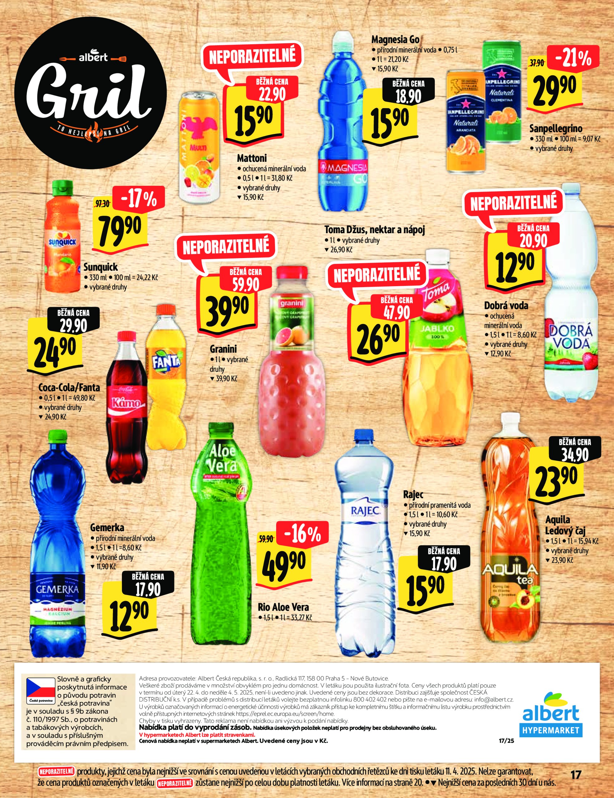 albert - Leták Albert Hypermarket - Gril od 22.04. do 04.05. - page: 17