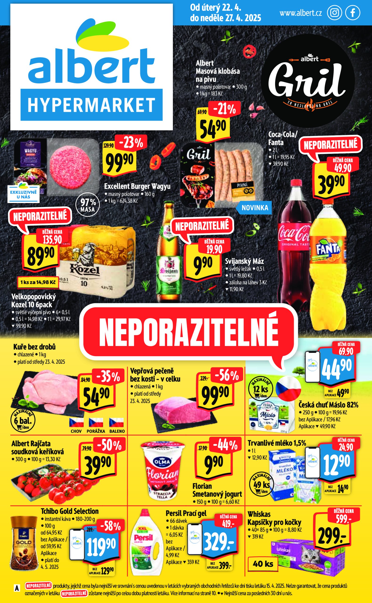 albert - Leták Albert Hypermarket od 22.04. do 27.04.