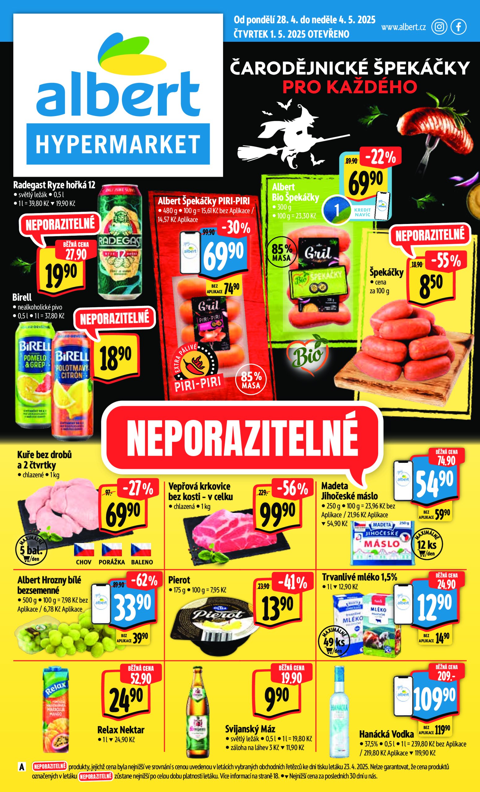 albert - Leták Albert Hypermarket od 28.04. do 04.05.