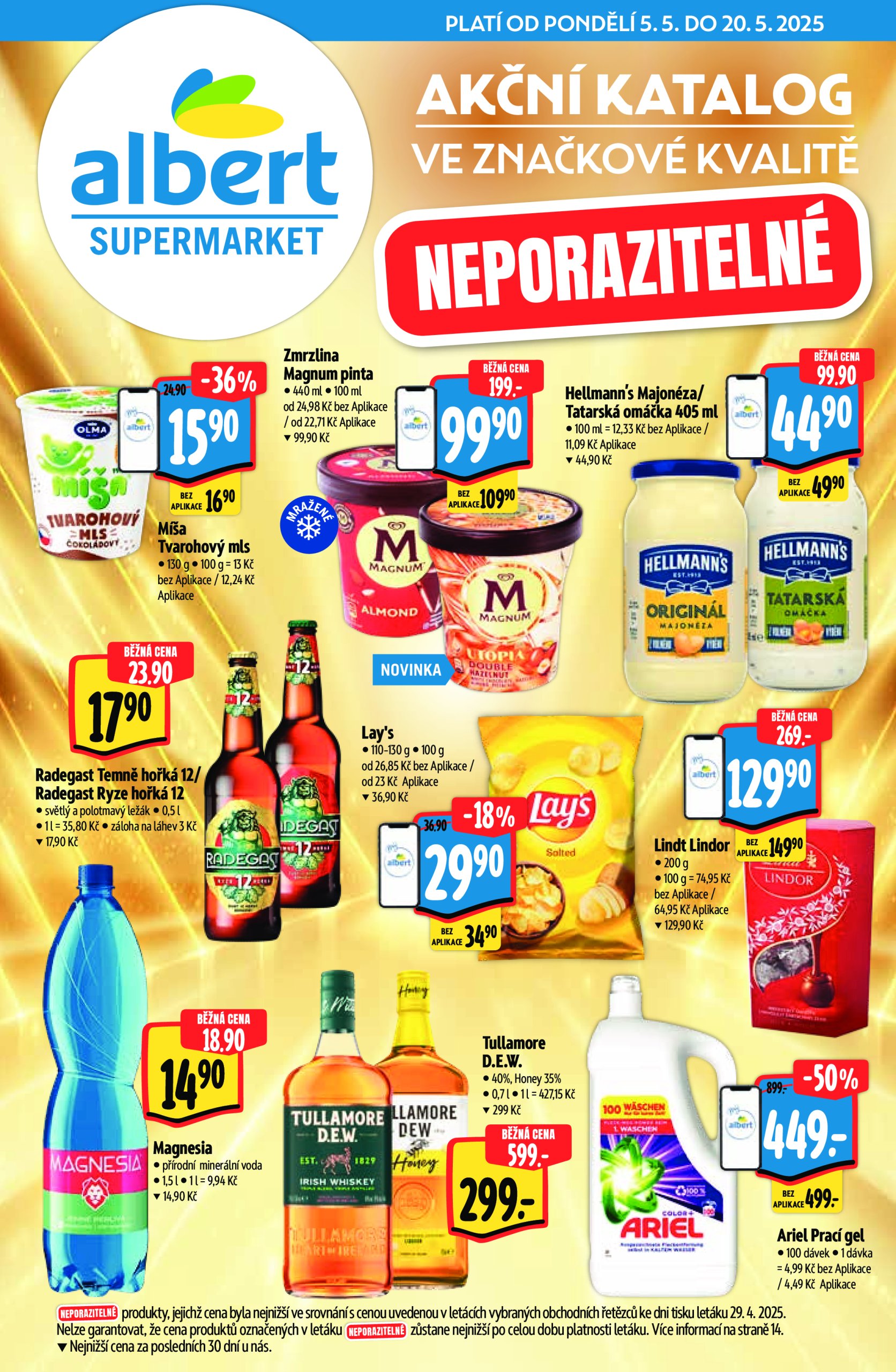 albert - Leták Albert Supermarket - Značková kvalita od 05.05. do 20.05.