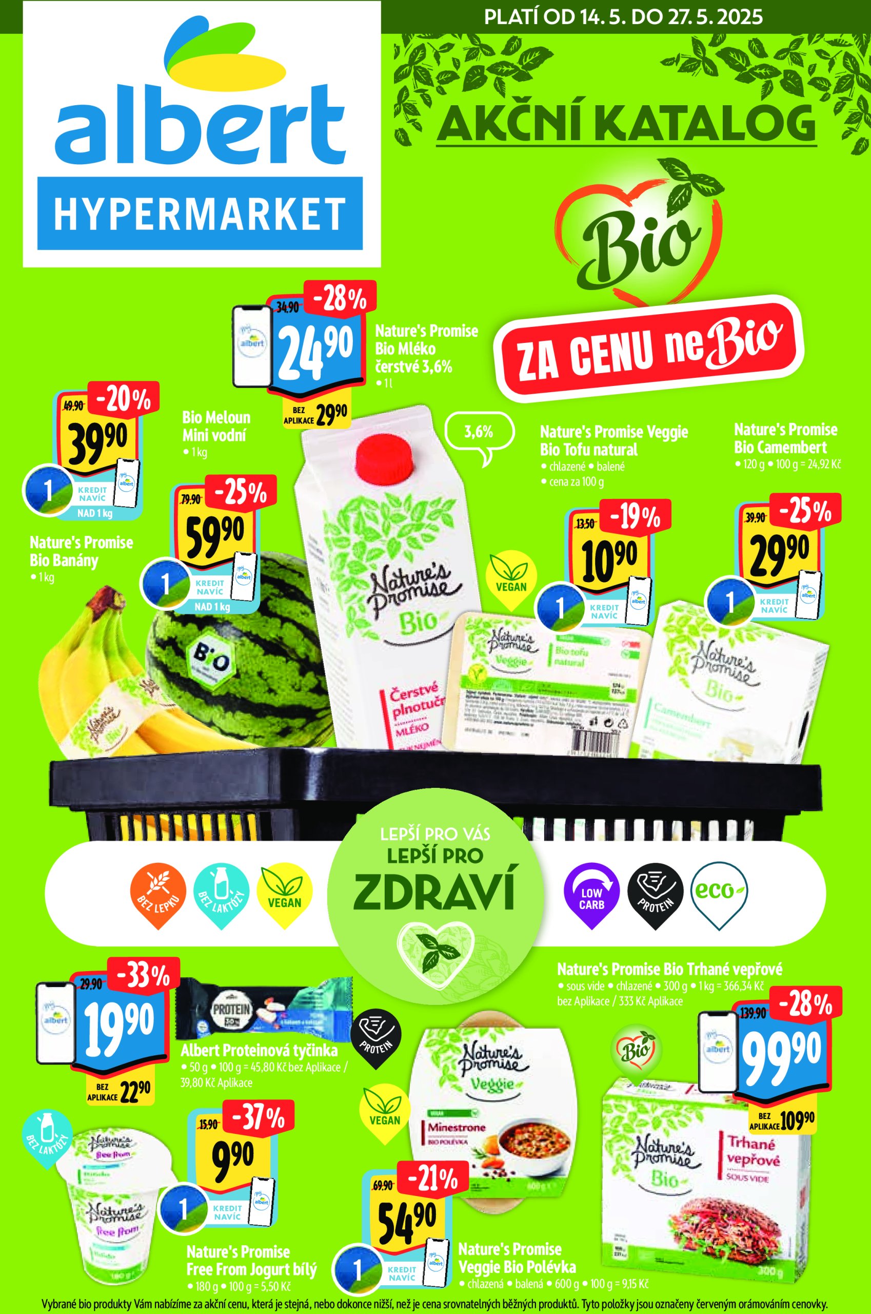 albert - Leták Albert Hypermarket - Bio od 14.05. do 27.05.