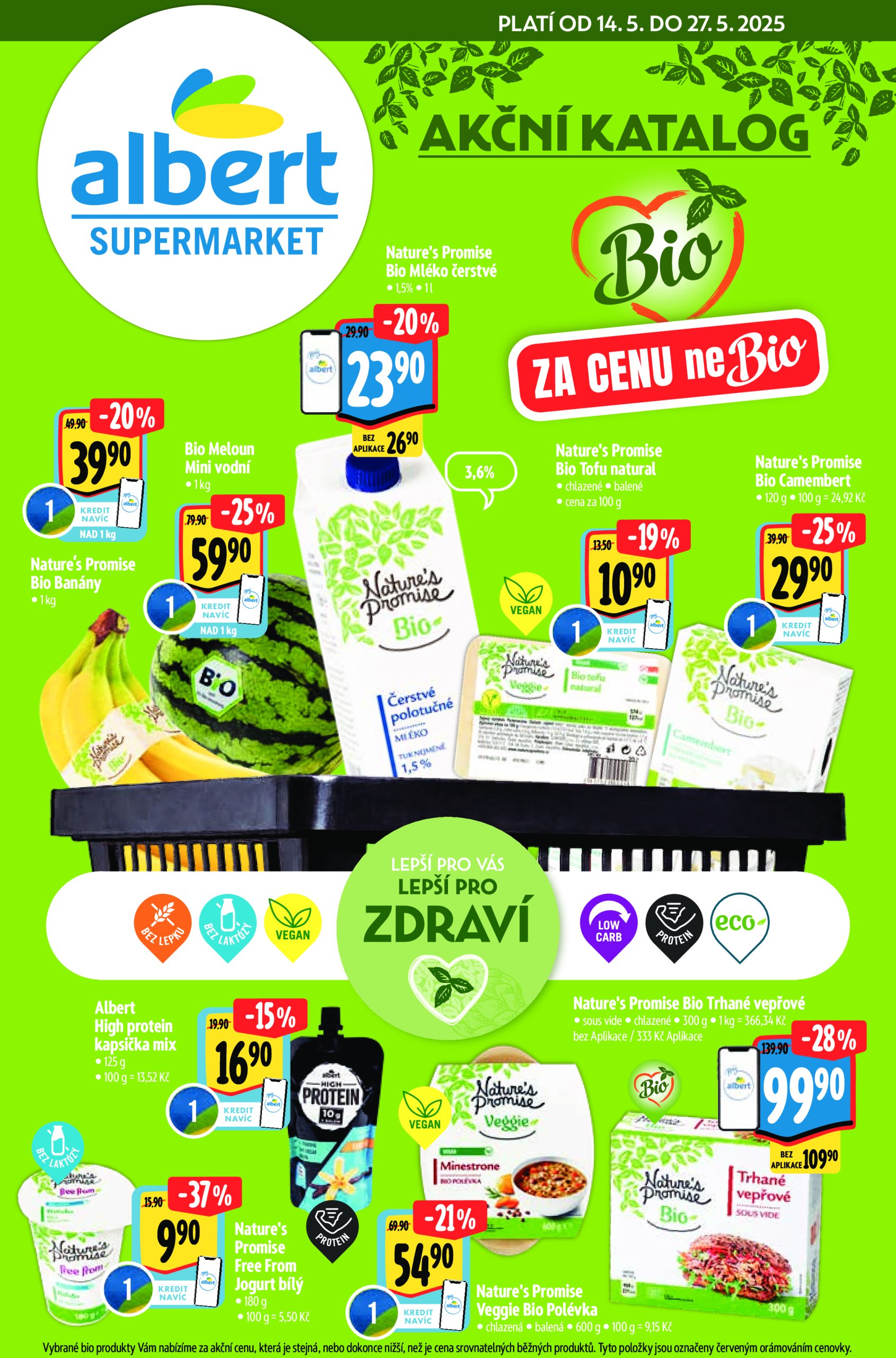 albert - Leták Albert Supermarket - Bio od 14.05. do 27.05.