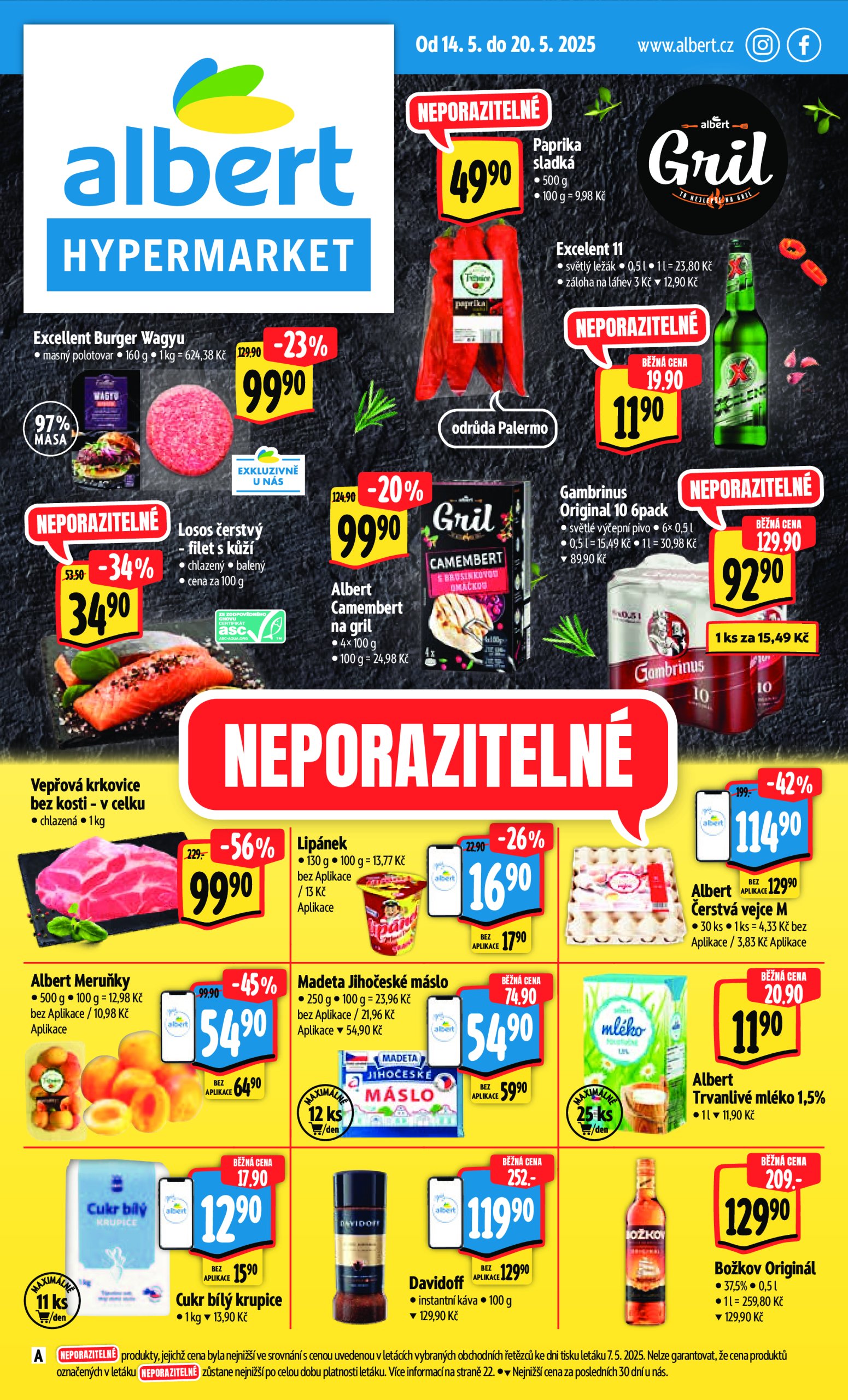 albert - Leták Albert Hypermarket od 14.05. do 20.05.