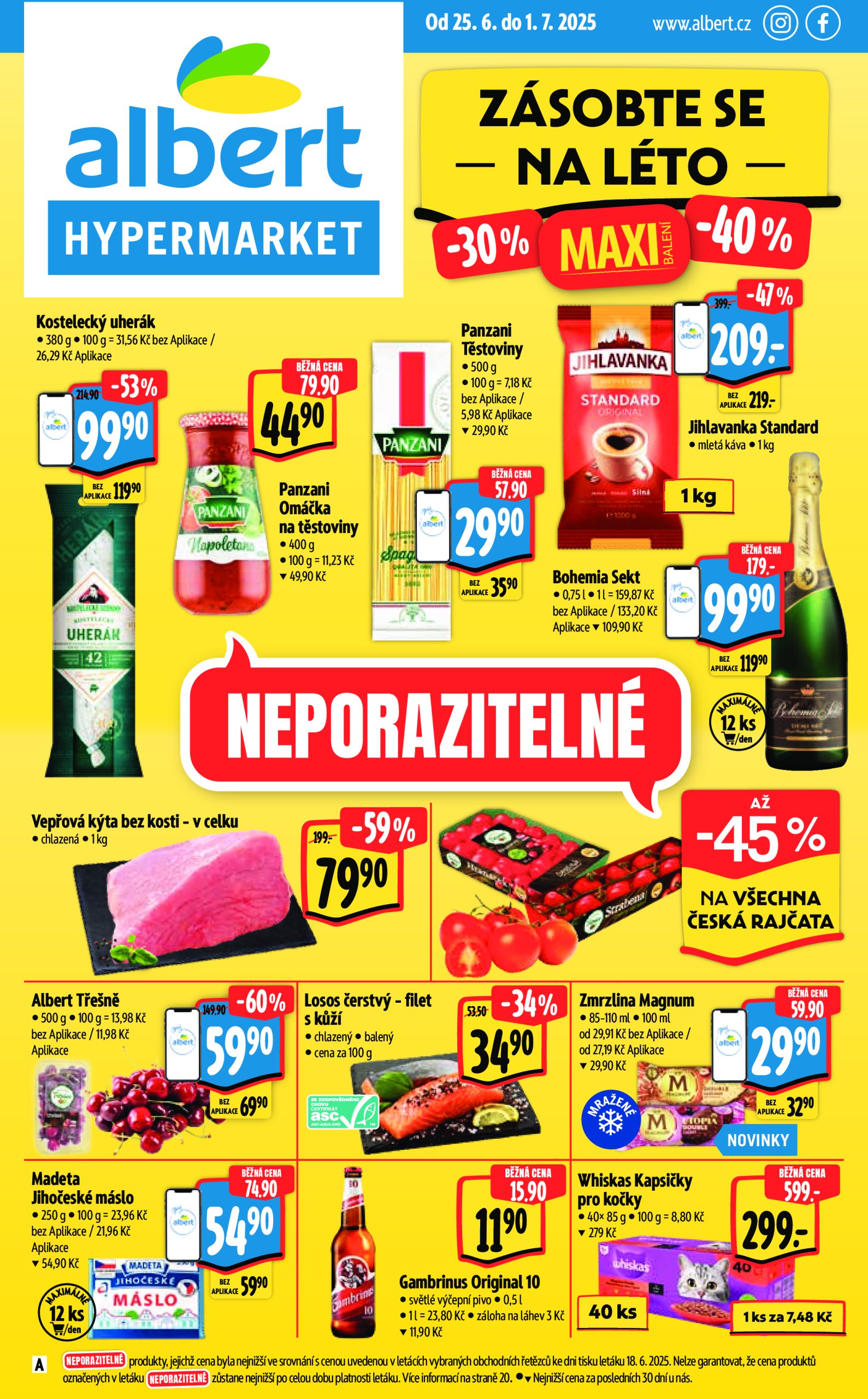 albert - Leták Albert Hypermarket od 25.06. do 01.07.