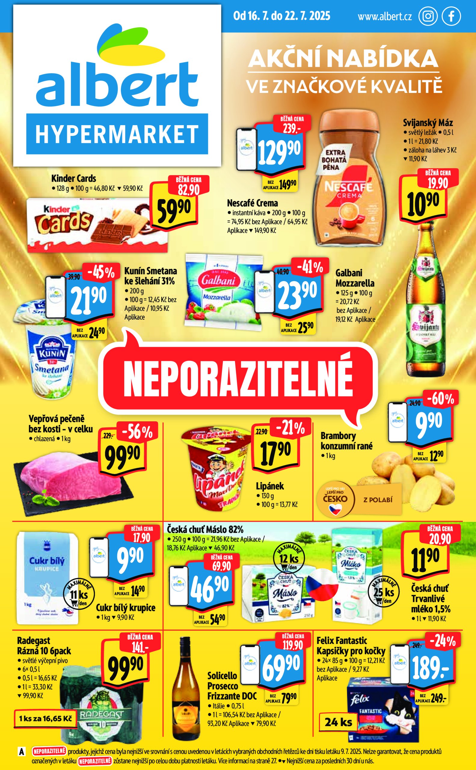 albert - Leták Albert Hypermarket od 16.07. do 22.07.