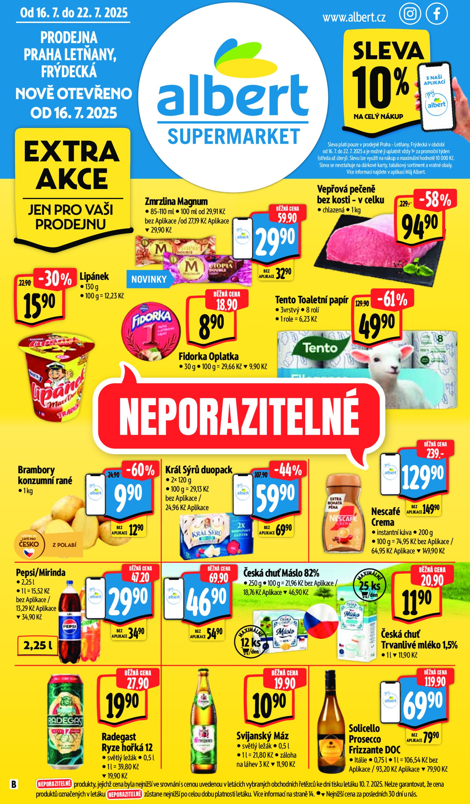 albert - Leták Albert Supermarket od 16.07. do 22.07.