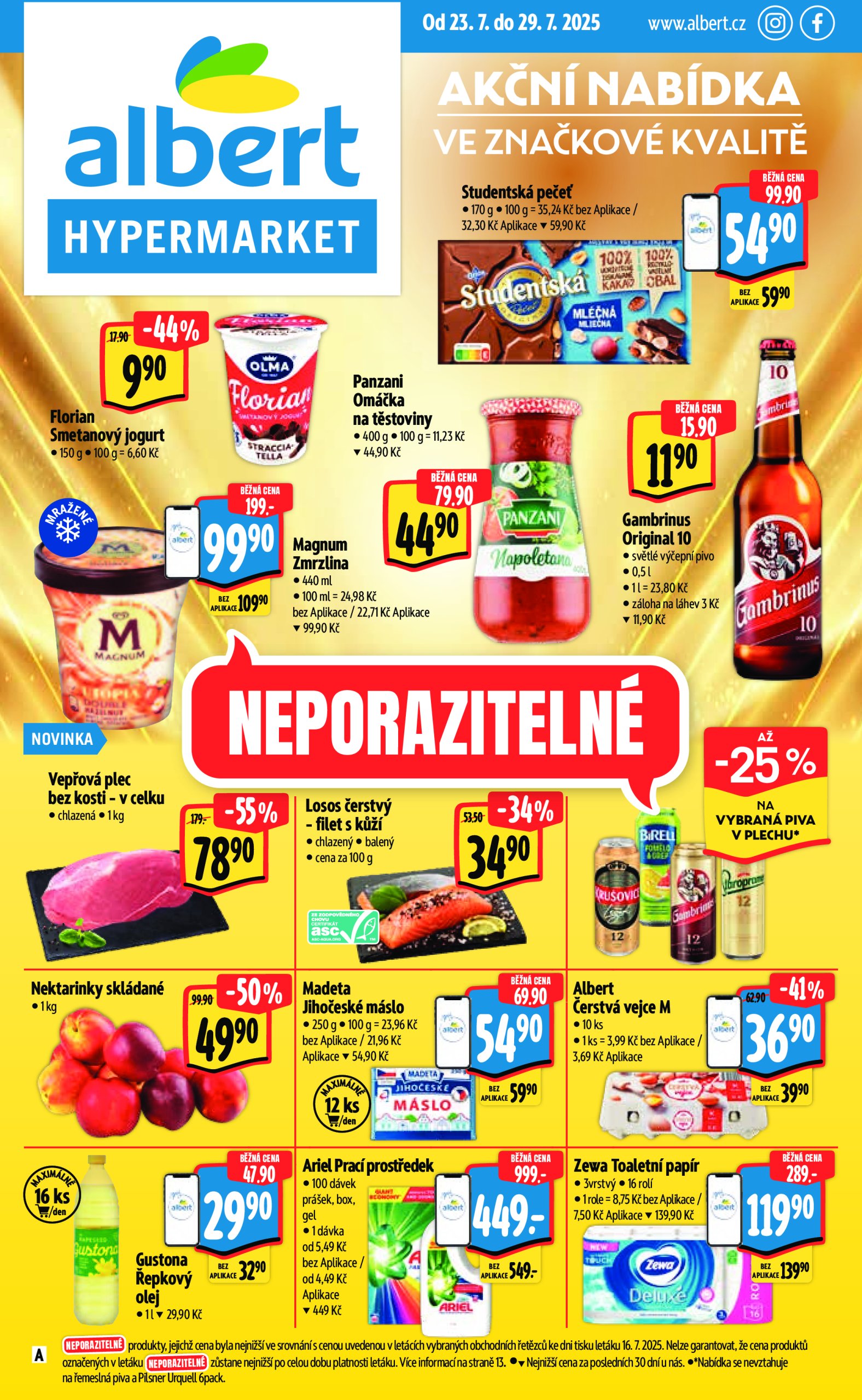 albert - Leták Albert Hypermarket od 23.07. do 29.07.