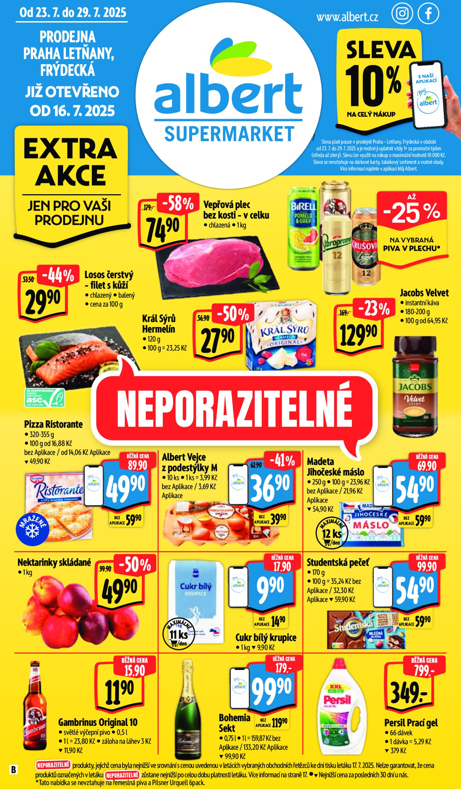 albert - Leták Albert Supermarket od 23.07. do 29.07.