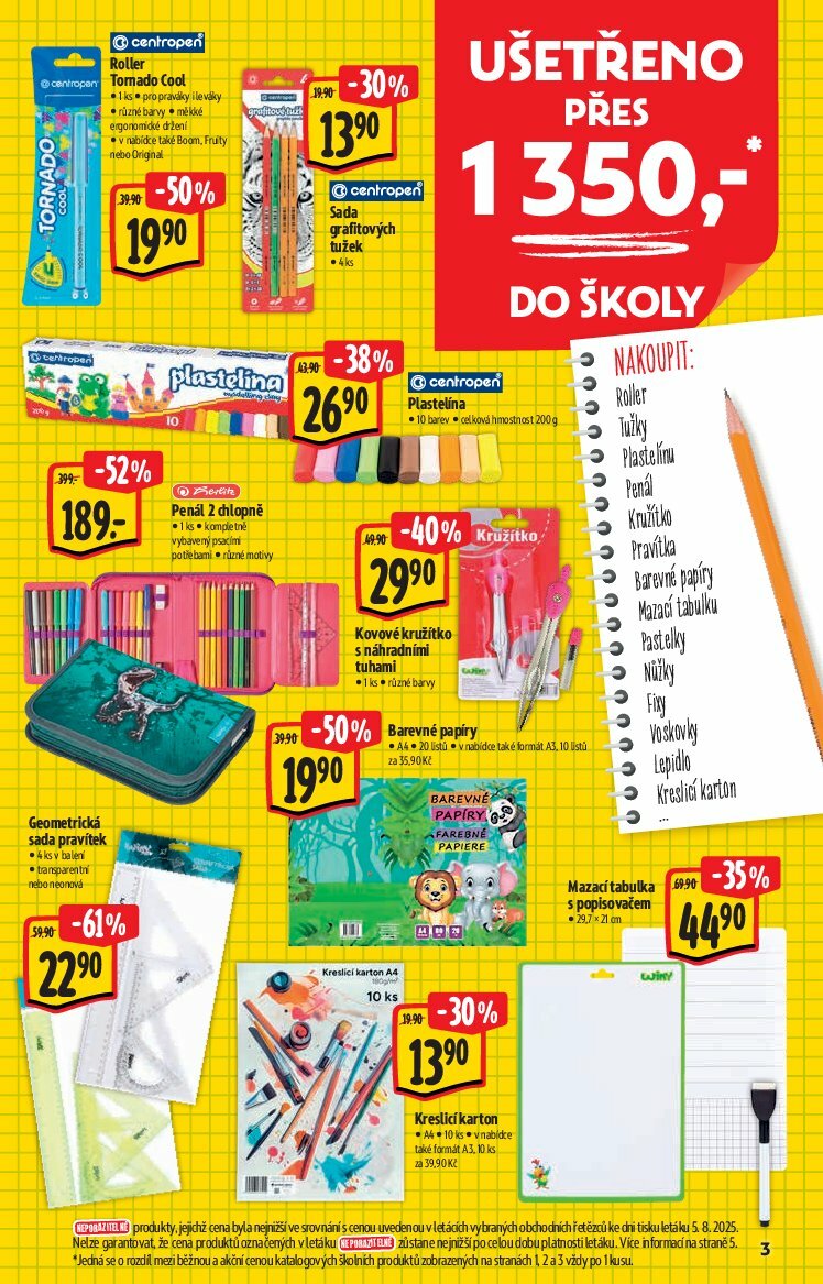albert - Leták Albert Hypermarket - Škola od 13.08. do 09.09. - page: 3